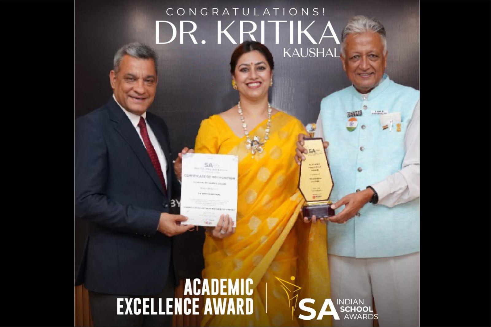 Academic Excellence Award at ISA Chandigarh